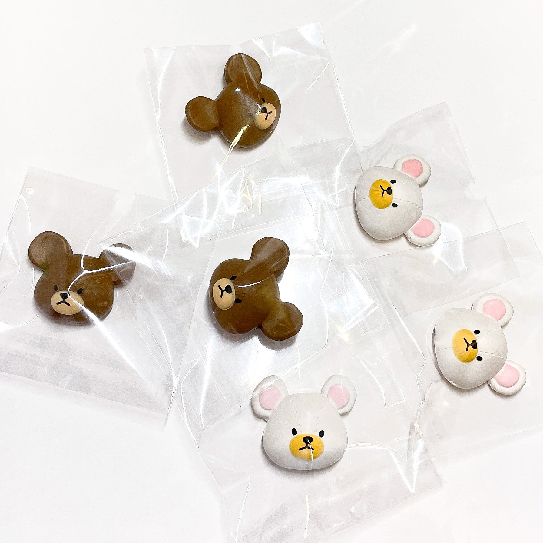 Bear school outlet heart donut squishy