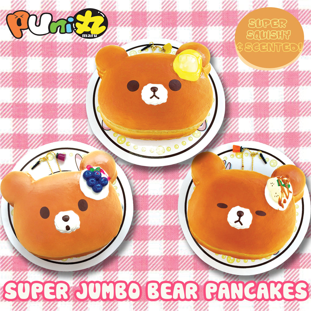 Puni Maru SUPER JUMBO Bear Pancake Squishy – taketherare