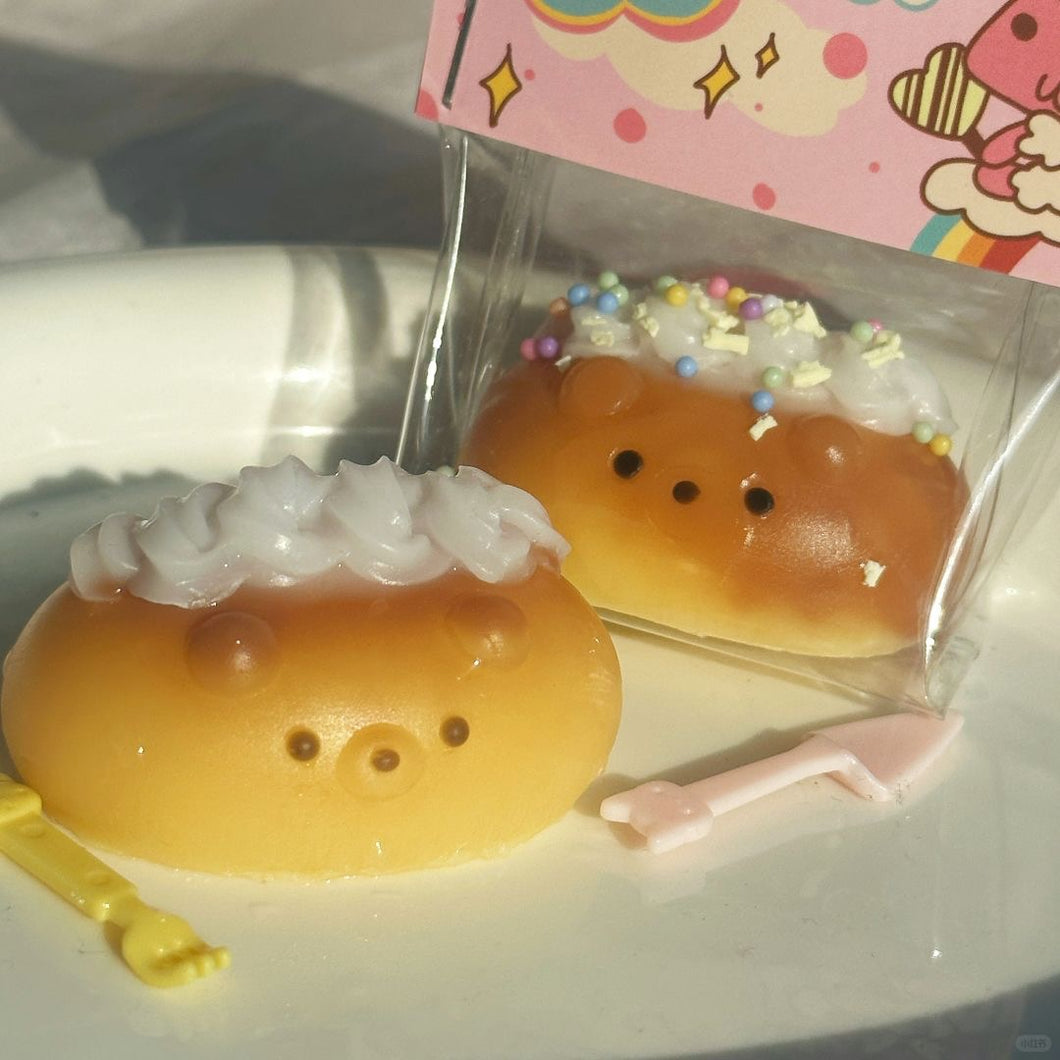 Bear Cream bread Taba squishy