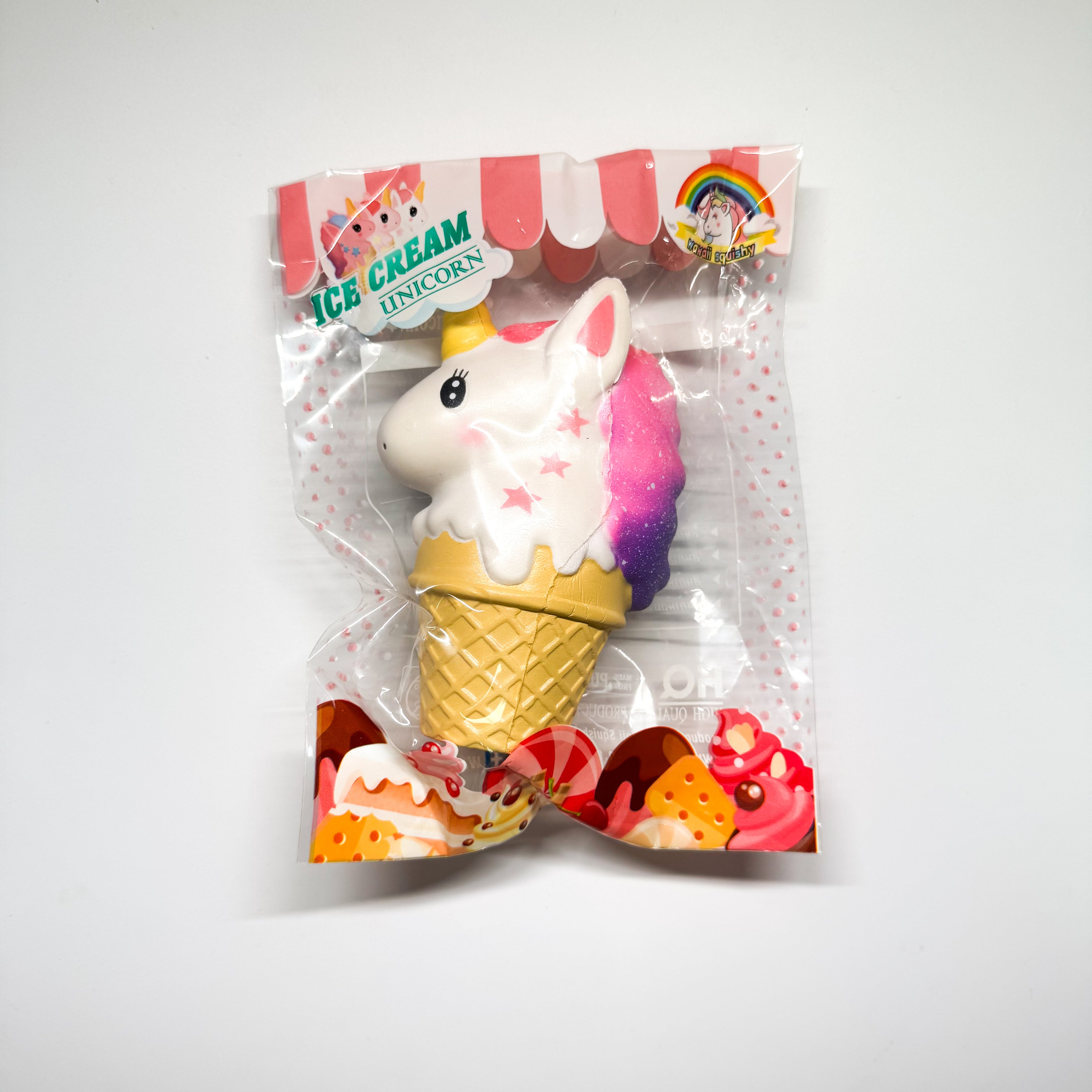 Rare unicorn ice cream squishy