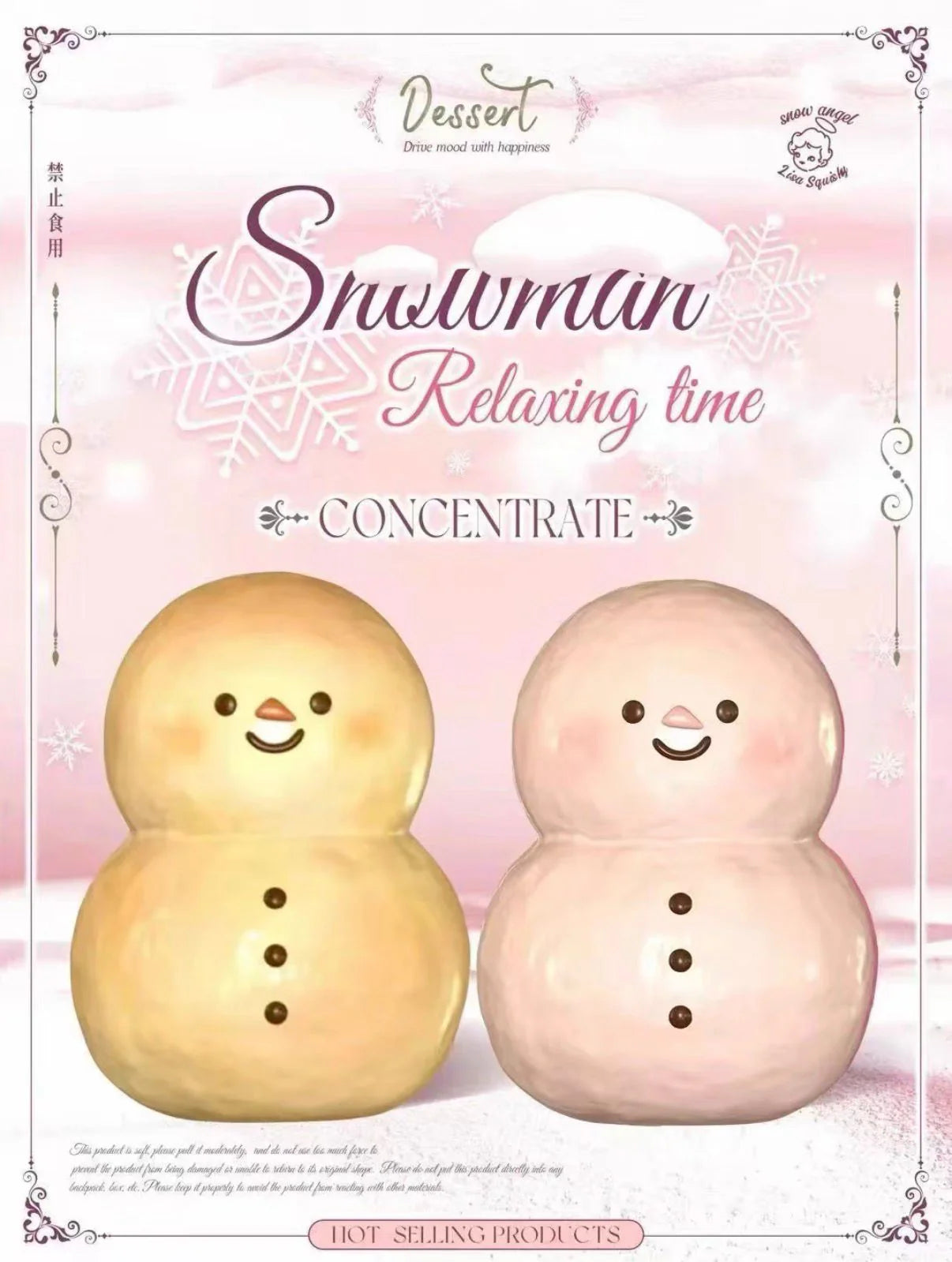 Lisa Snowman Squishy (bread colour)