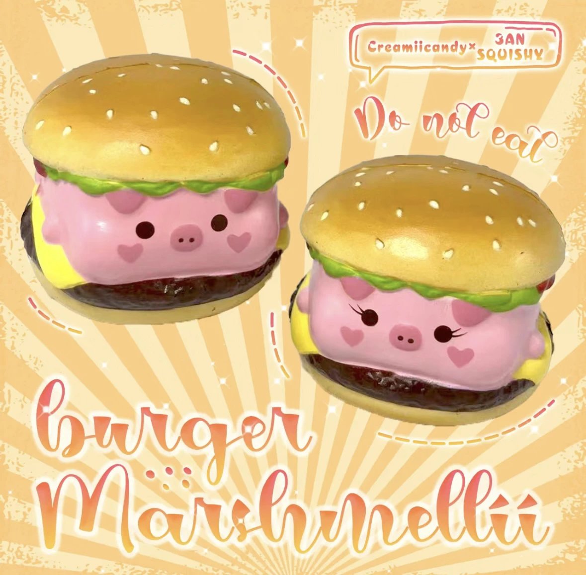 Marshmellii Burger Squishy