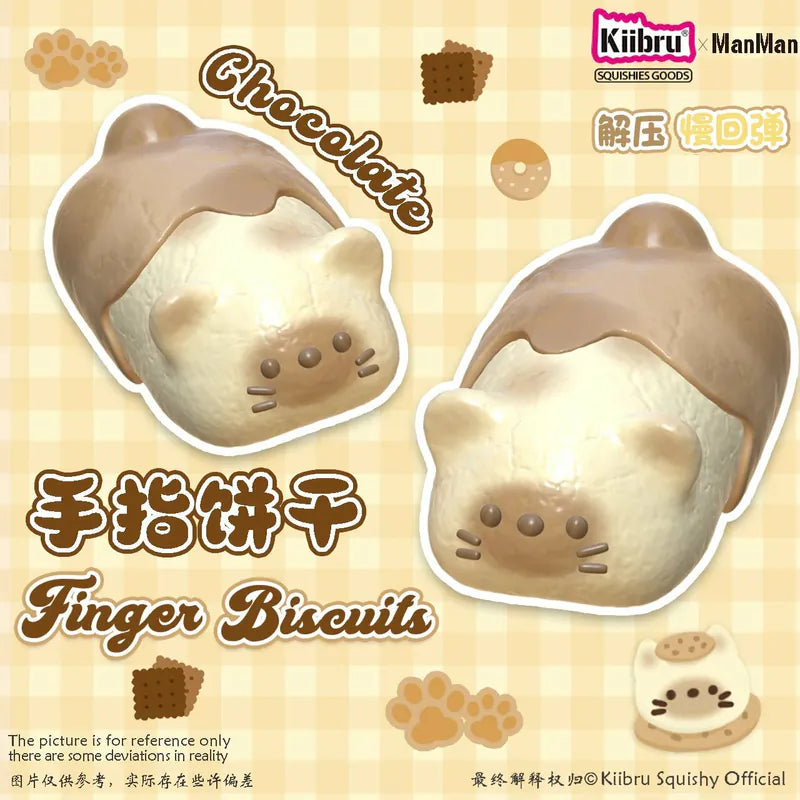 Kiibru Cat Finger Biscuit Squishy