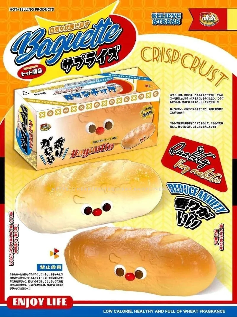 Mido Red Nose Baguette Squishy