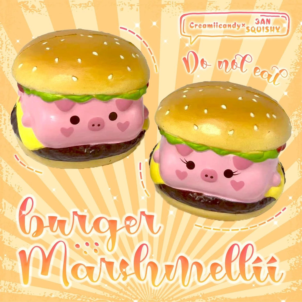 Marshmellii pig burger squishy