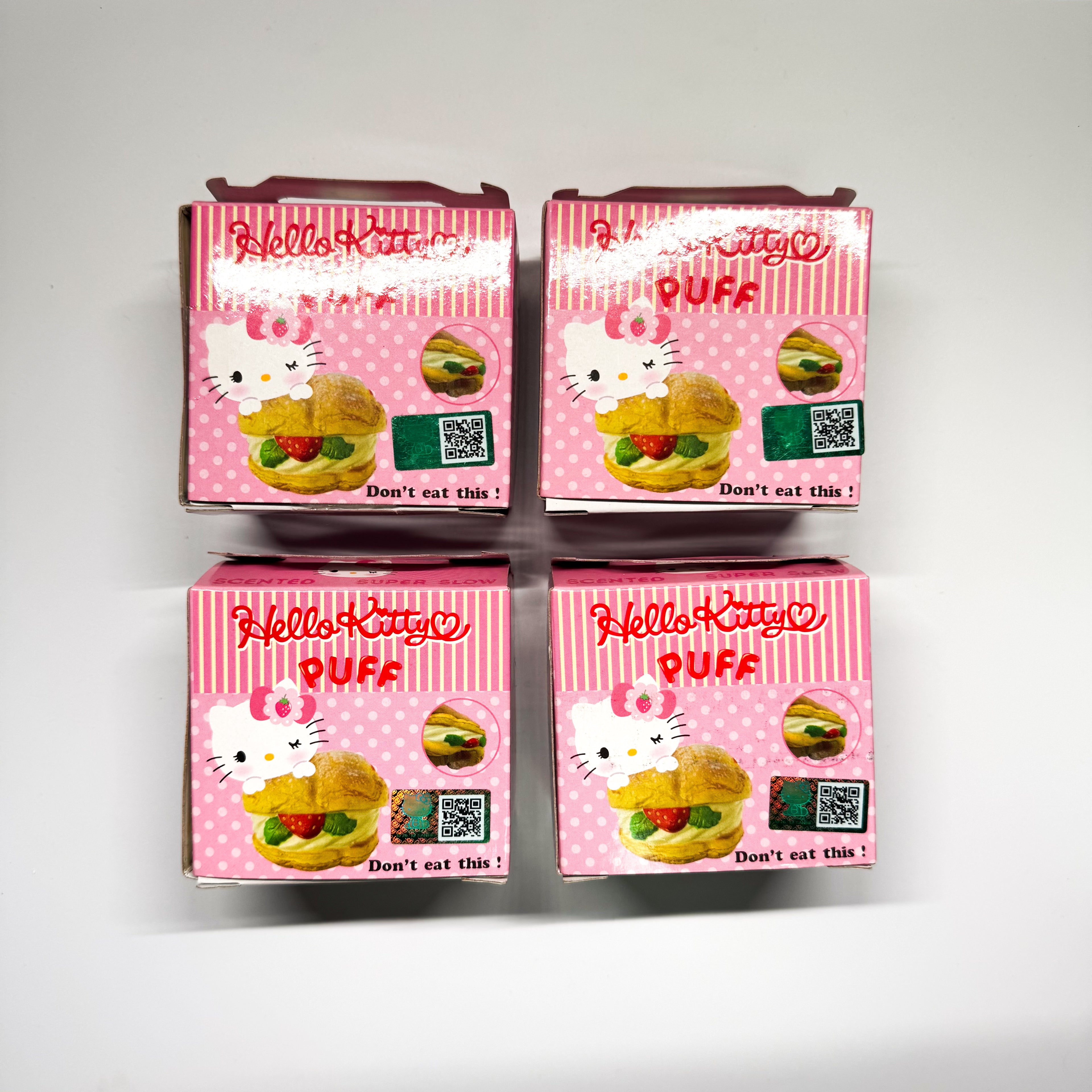 Rare Hello Kitty Cream Puff (set of 4)