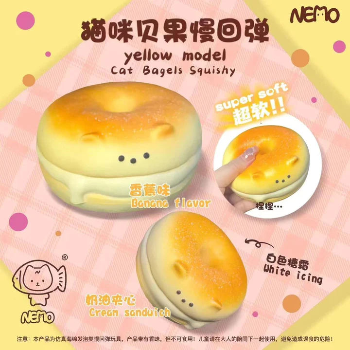 Nemo Cat Bagel Squishy