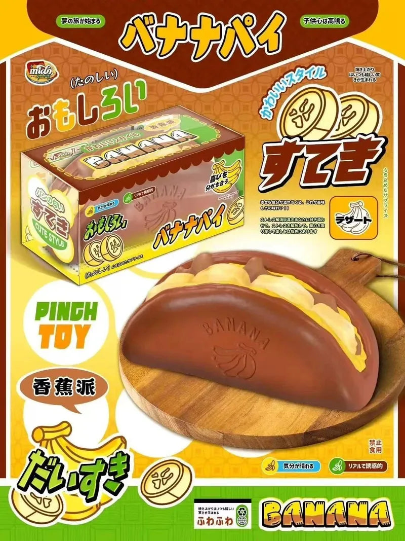 Mido Choco Banana crepe Squishy