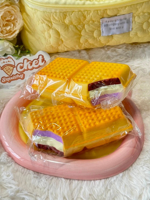 Taro Mashed Red Bean cake Squishy