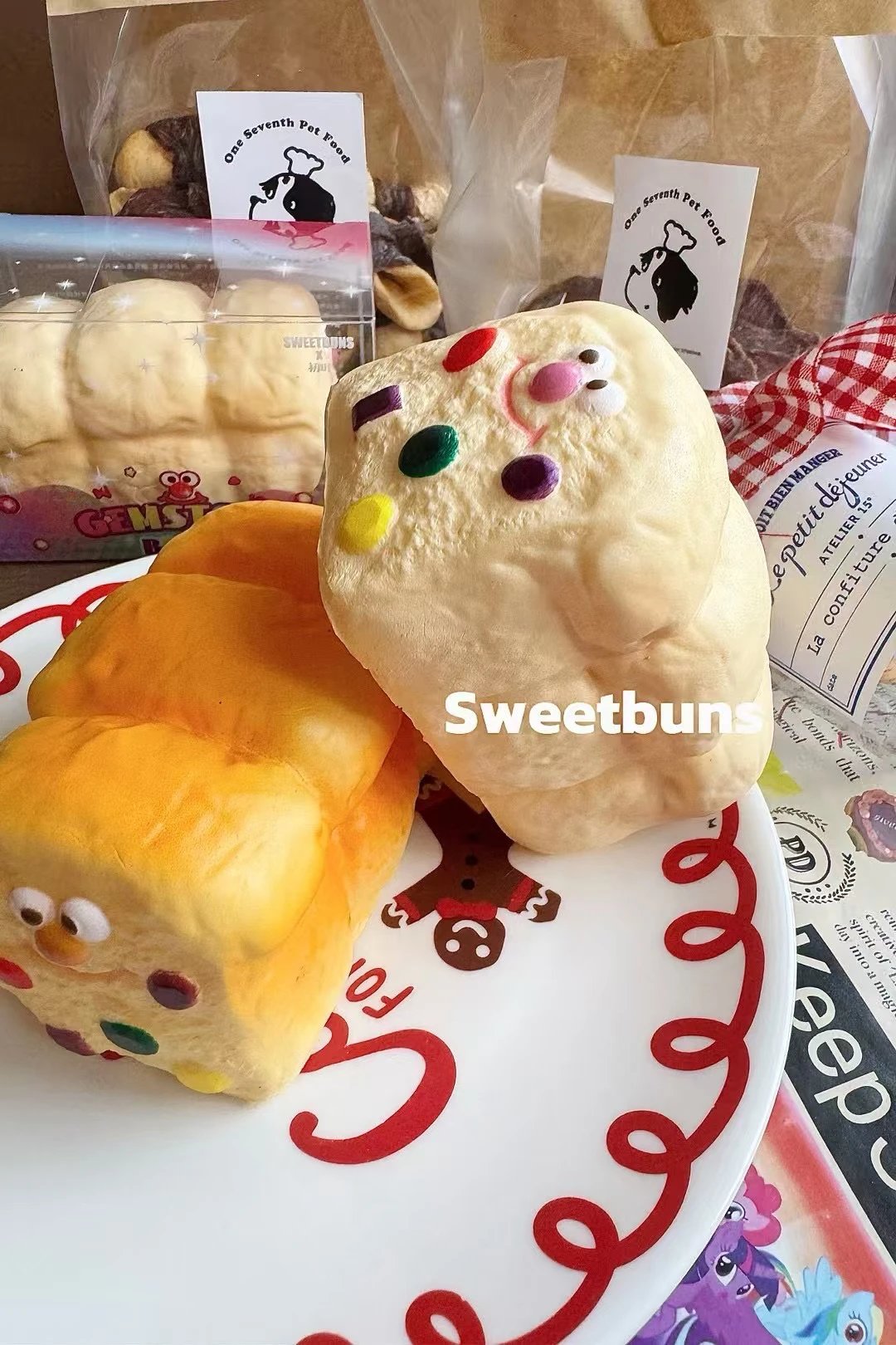 Sweetbuns Gemstone Loaf Squishy