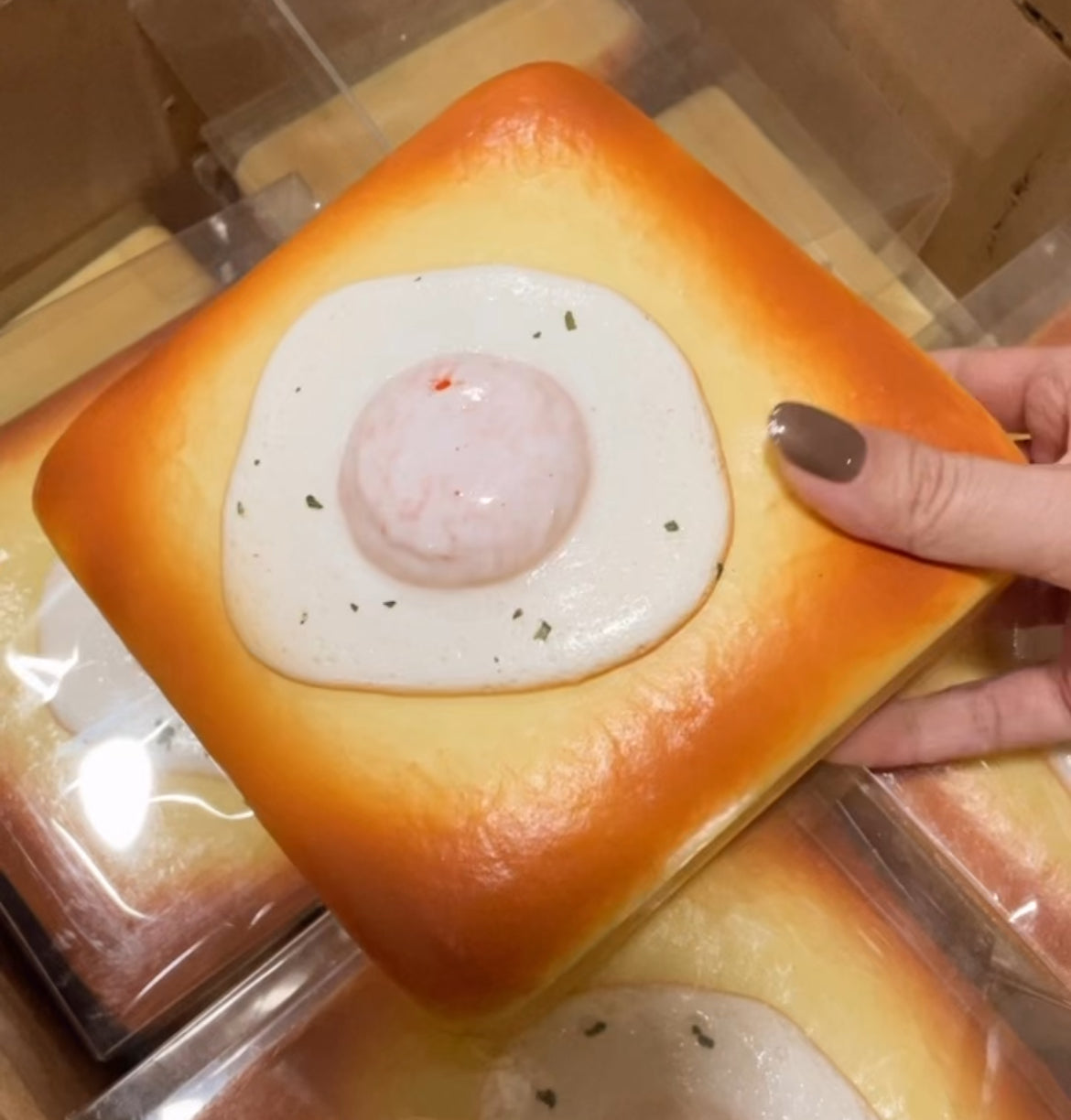 Jumbo Fried Egg Toast