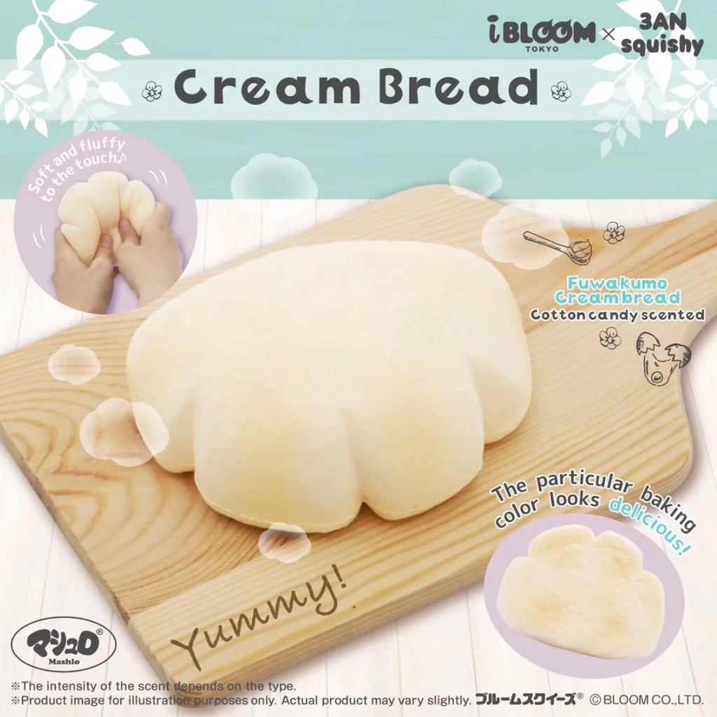 iBloom White Cream Bread Squishy