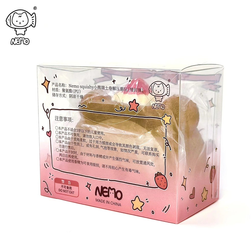 Nemo Bear Cake Roll Squishy