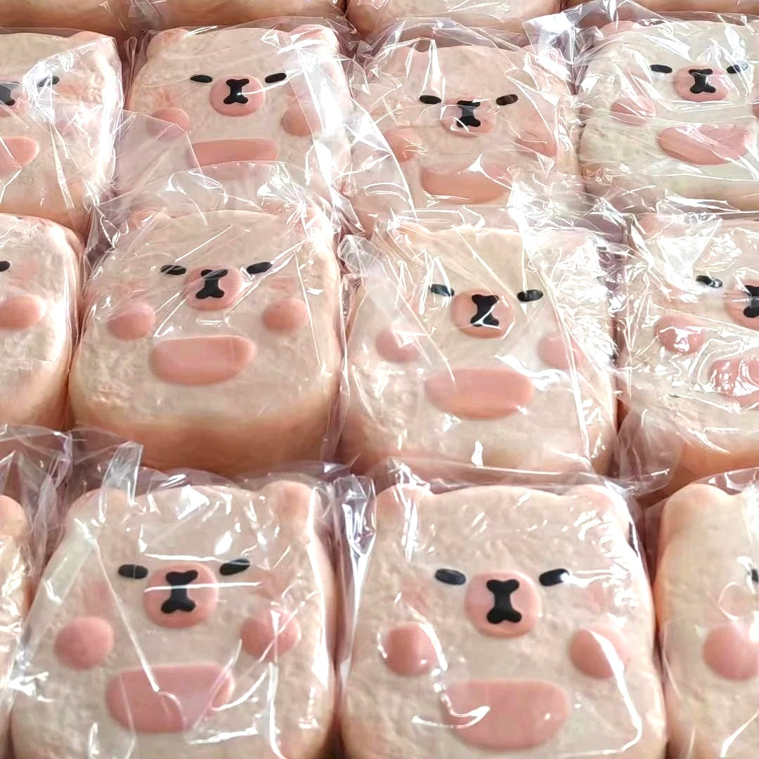 Pink Capybara Cookies Squishy