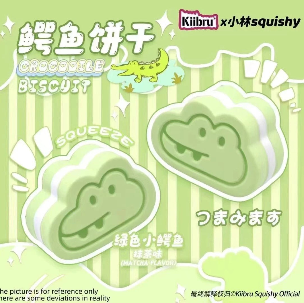 Kiibru Crocodile Cream Biscuit Squishy