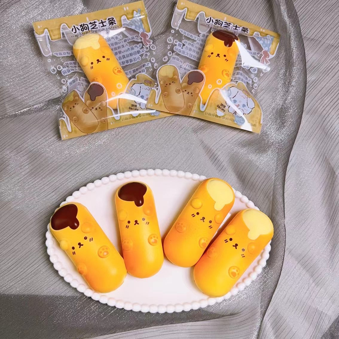 Puppy Cheese Sticks Squishy