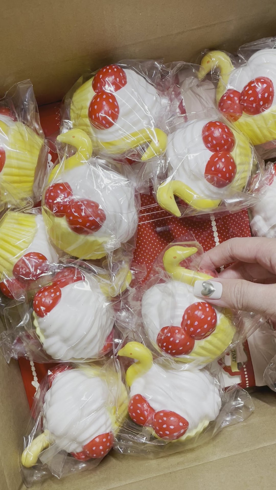 Swan Strawberry Tart Squishy