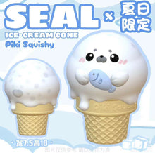 Load image into Gallery viewer, Piki Seal Ice Cream Squishy
