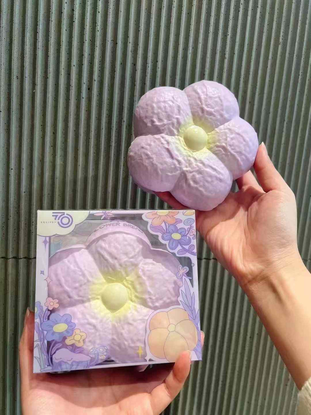Purple Flower Bread Squishy