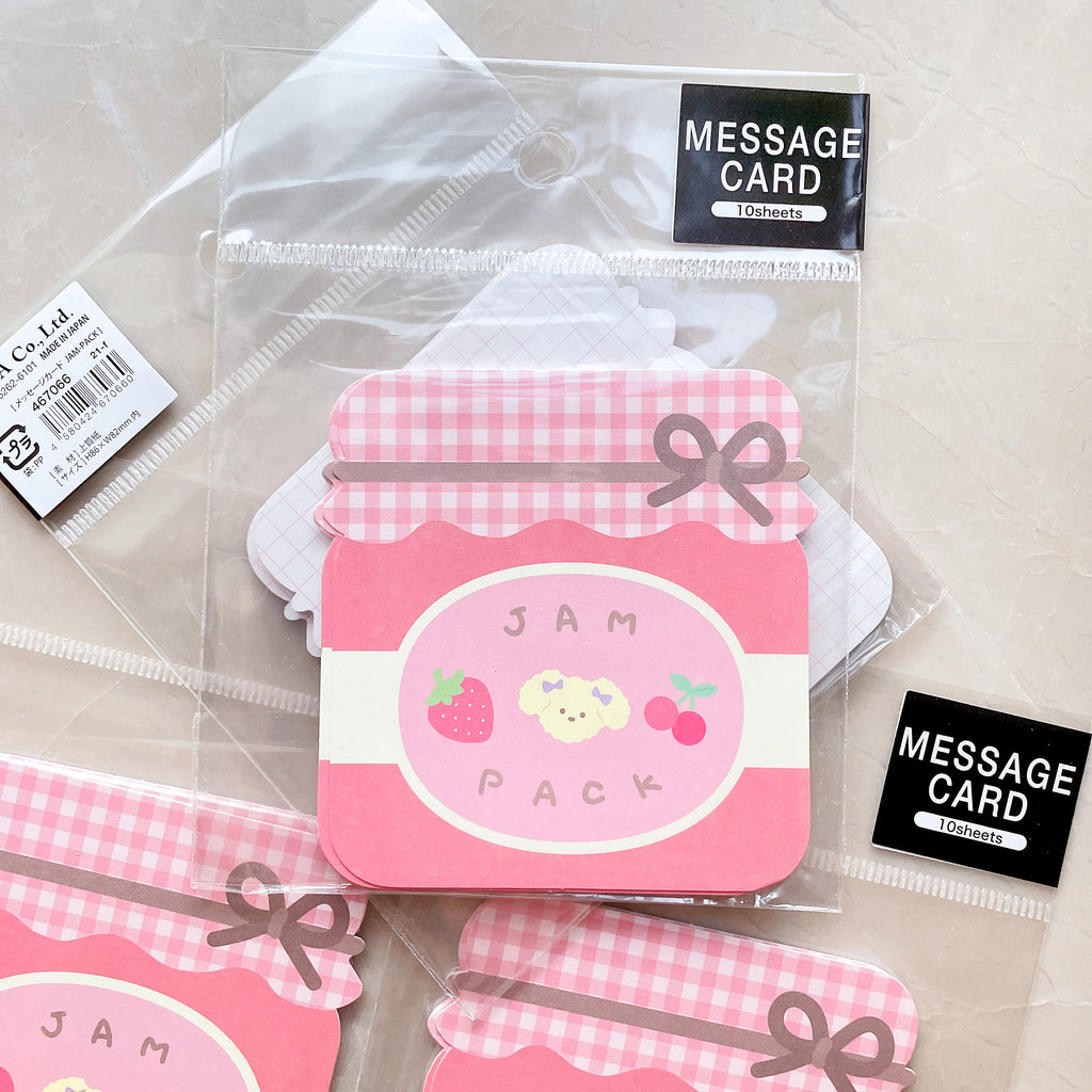 STRAWBERRY JAM MESSAGE CARD
