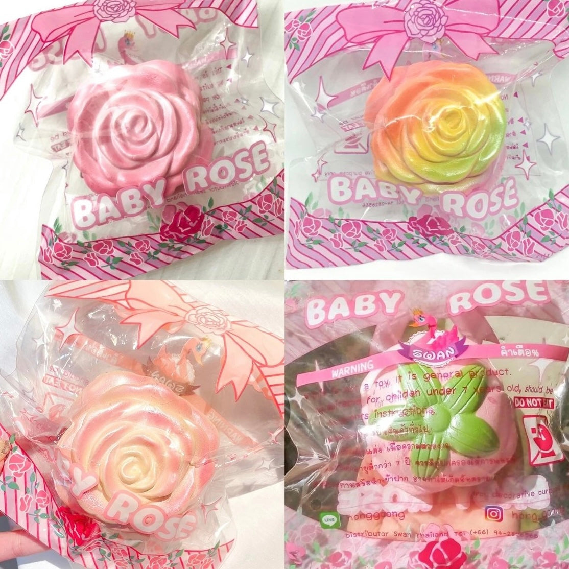 Swan rose squishy