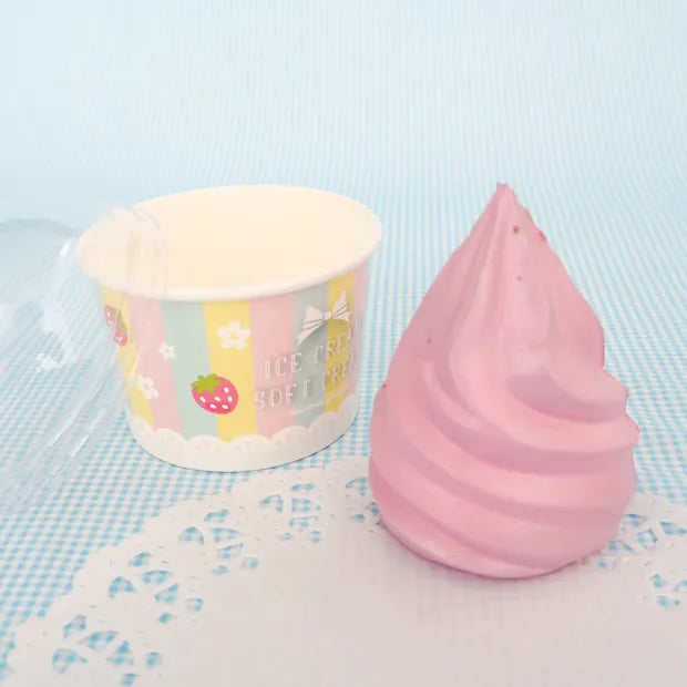 Mother garden ice cream cup squishy